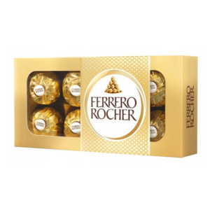 czekoladki ferrero rocher w złotym pudełku 8 sztuk